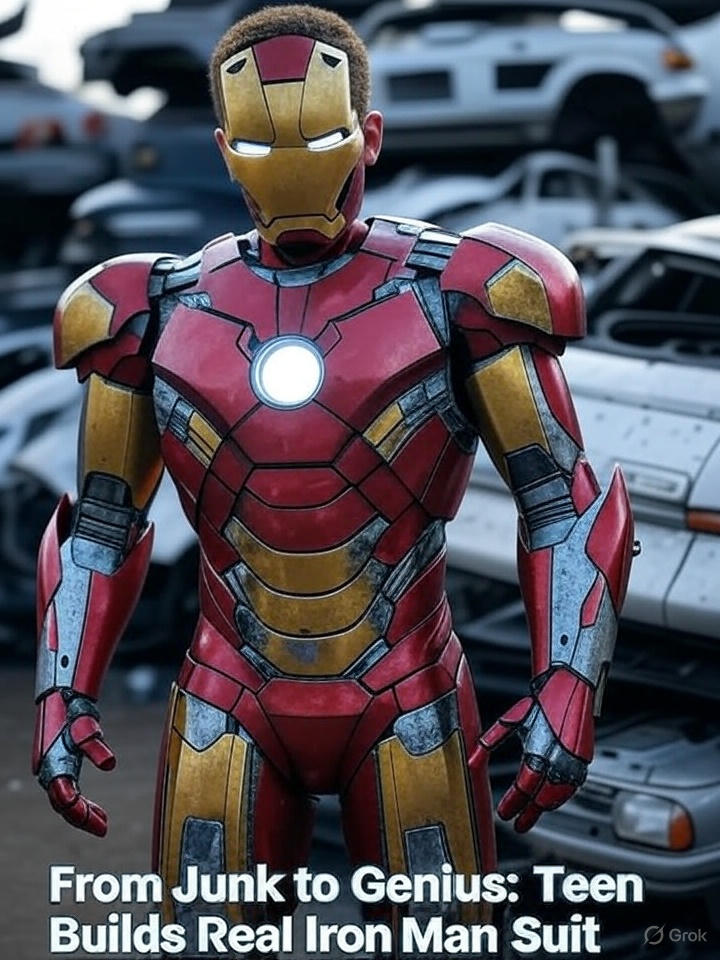 Iron Man Suit: Teen’s Stunning DIY Build From Scrap Metal