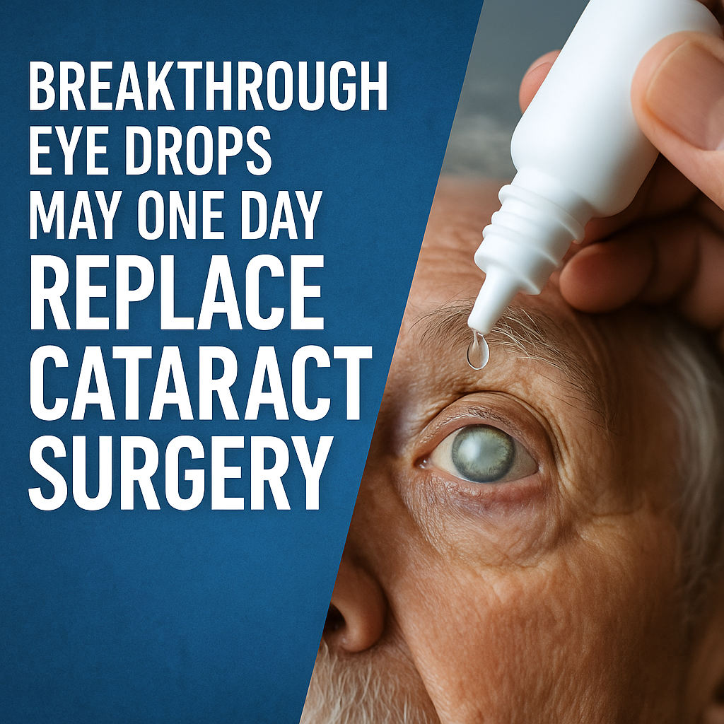 Breakthrough Eye Drops May One Day Replace Cataract Surgery