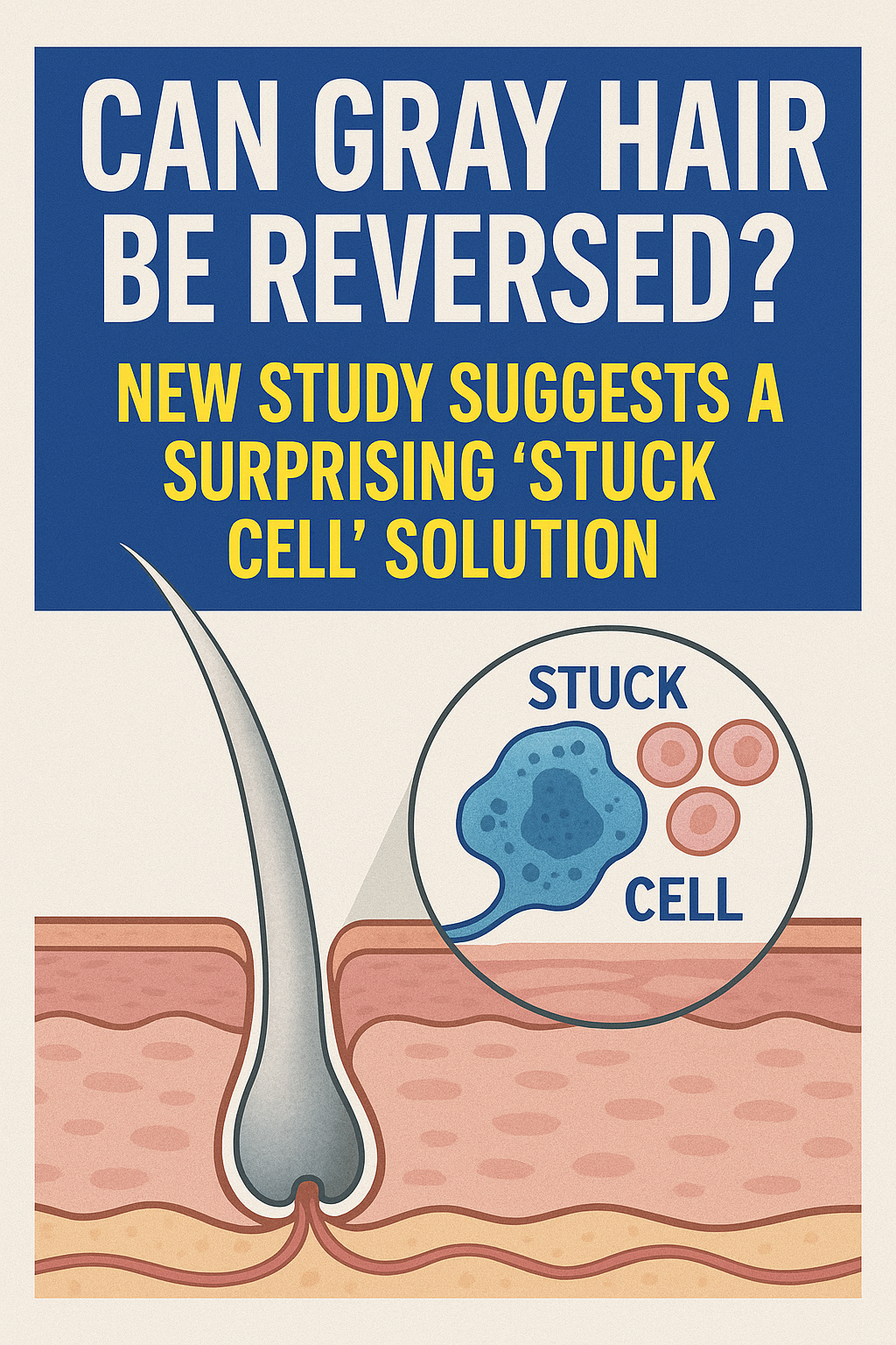 Can Gray Hair Be Reversed? New Study Suggests a Surprising ‘Stuck Cell’ Solution