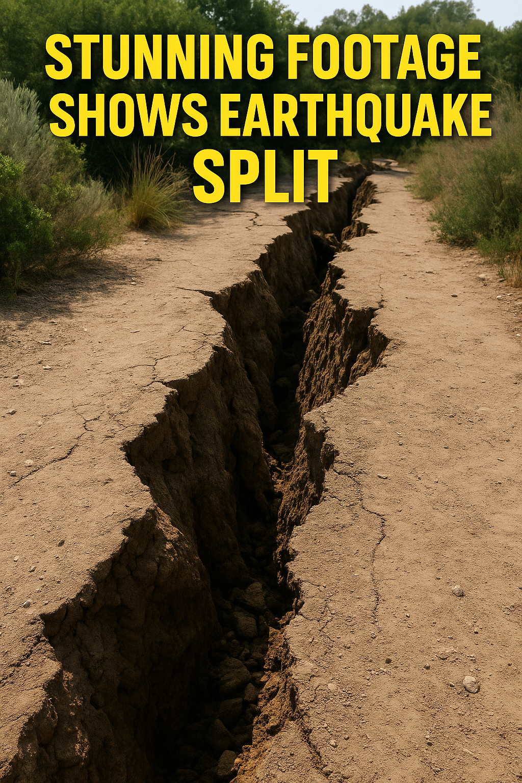 High-Speed Footage Reveals Stunning Earthquake Surface Split